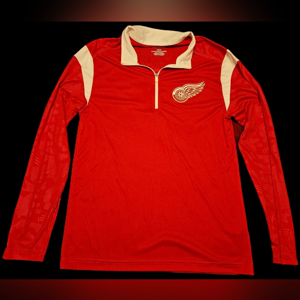 Fanatics Detroit Red Wings 1/4 Zip Lightweight Pullover, Men's, Size M